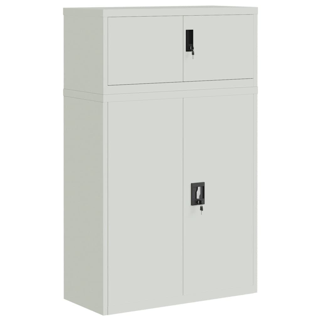 vidaXL Αρχειοθήκη Αν. Γκρι 90 x 40 x 145 εκ. Ατσάλινη