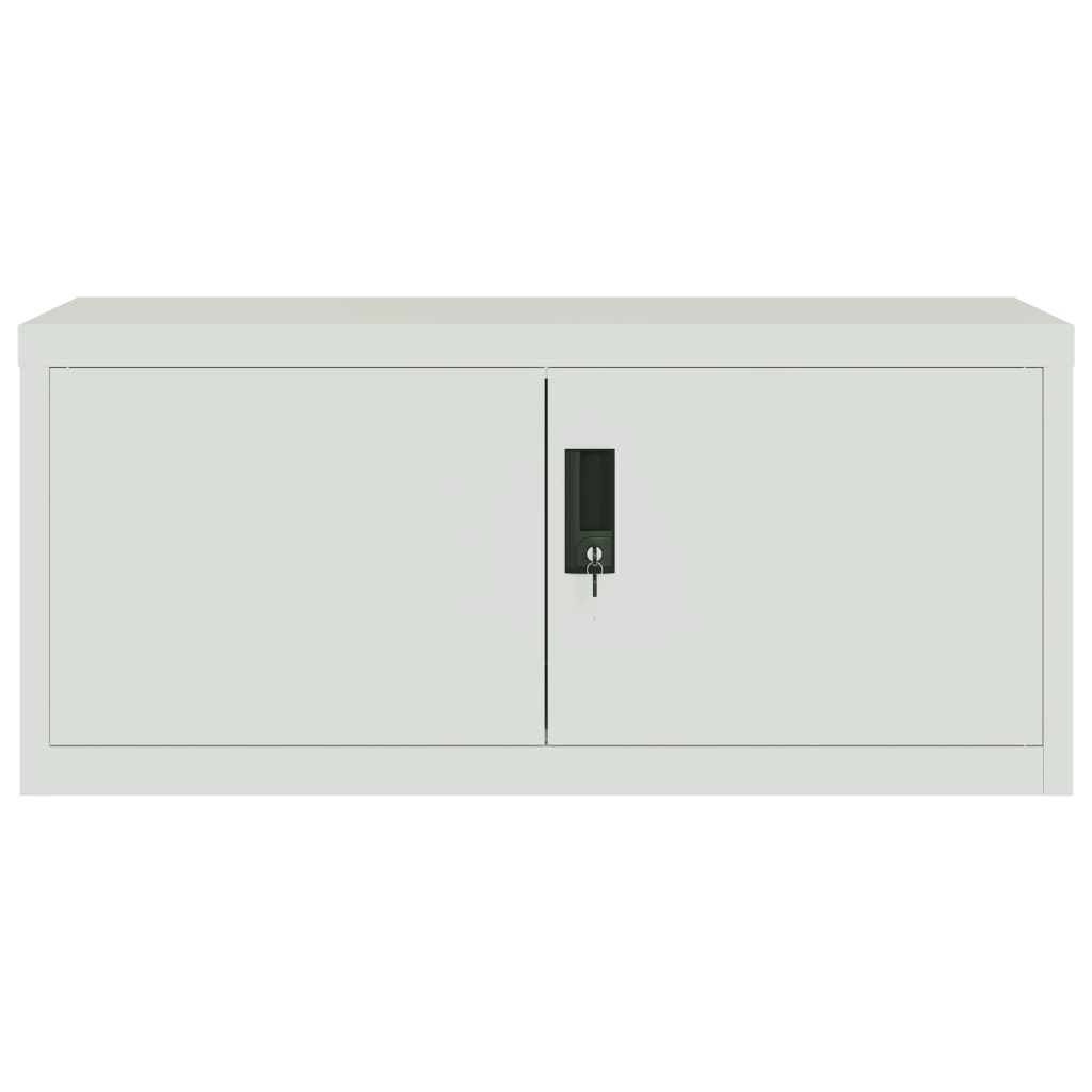 vidaXL Αρχειοθήκη Αν. Γκρι 90 x 40 x 145 εκ. Ατσάλινη
