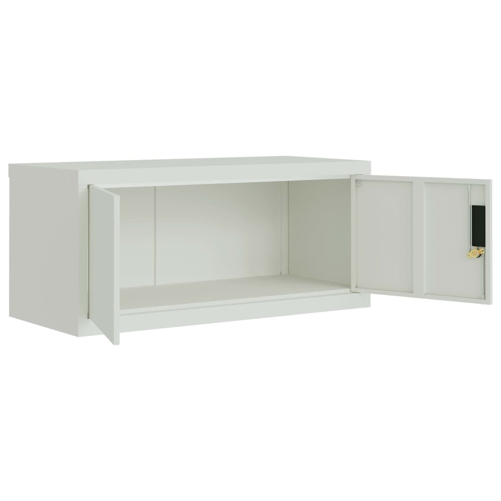 vidaXL Αρχειοθήκη Αν. Γκρι 90 x 40 x 145 εκ. Ατσάλινη