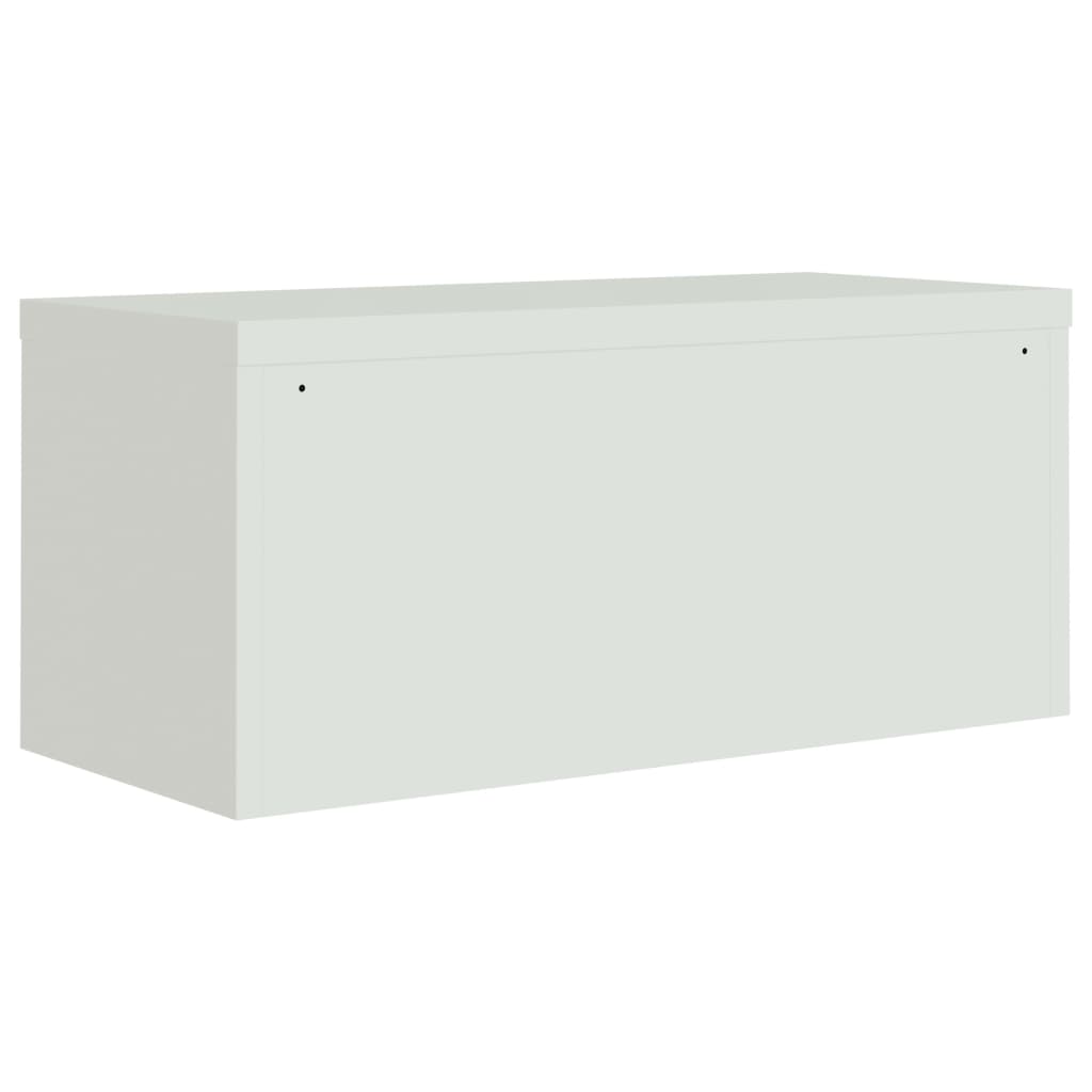 vidaXL Αρχειοθήκη Αν. Γκρι 90 x 40 x 145 εκ. Ατσάλινη