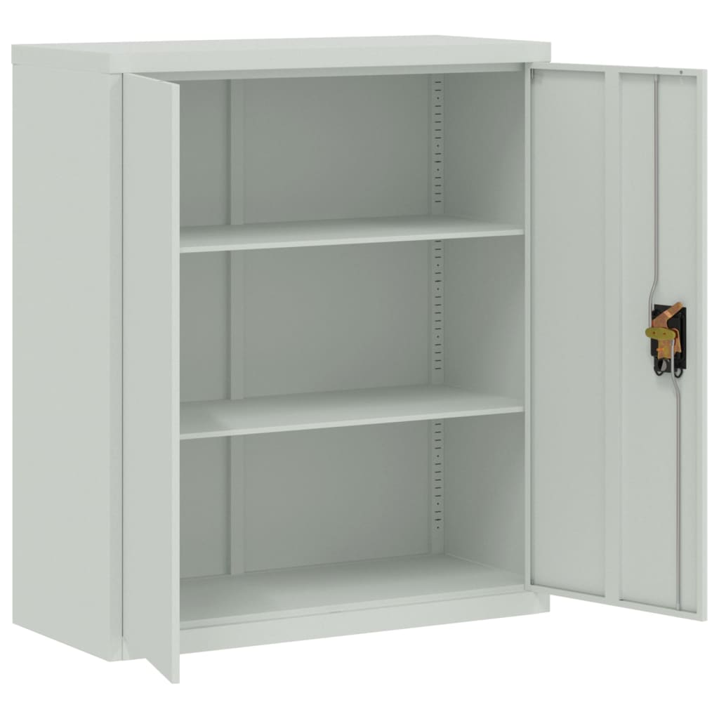 vidaXL Αρχειοθήκη Αν. Γκρι 90 x 40 x 145 εκ. Ατσάλινη