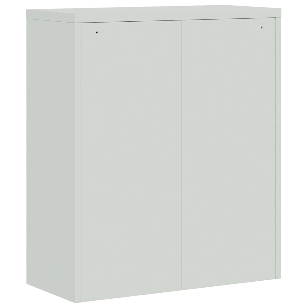 vidaXL Αρχειοθήκη Αν. Γκρι 90 x 40 x 145 εκ. Ατσάλινη