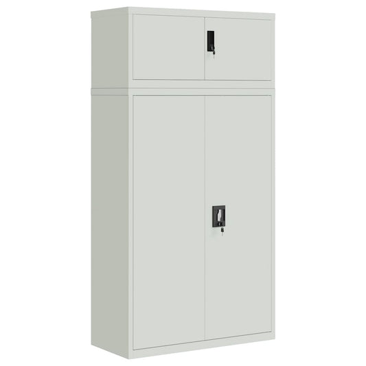 vidaXL Αρχειοθήκη Αν. Γκρι 90 x 40 x 180 εκ. Ατσάλινη