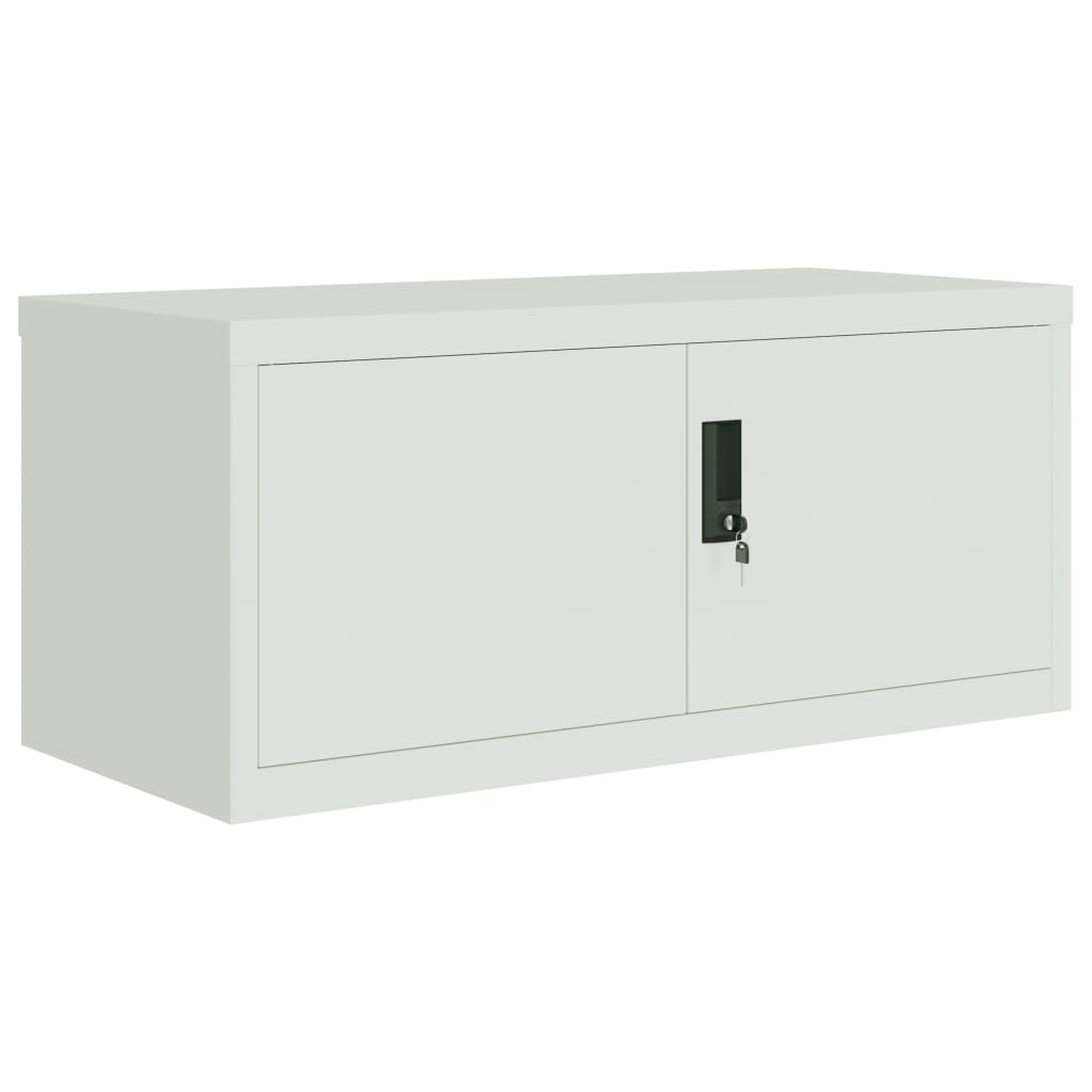 vidaXL Αρχειοθήκη Αν. Γκρι 90 x 40 x 180 εκ. Ατσάλινη