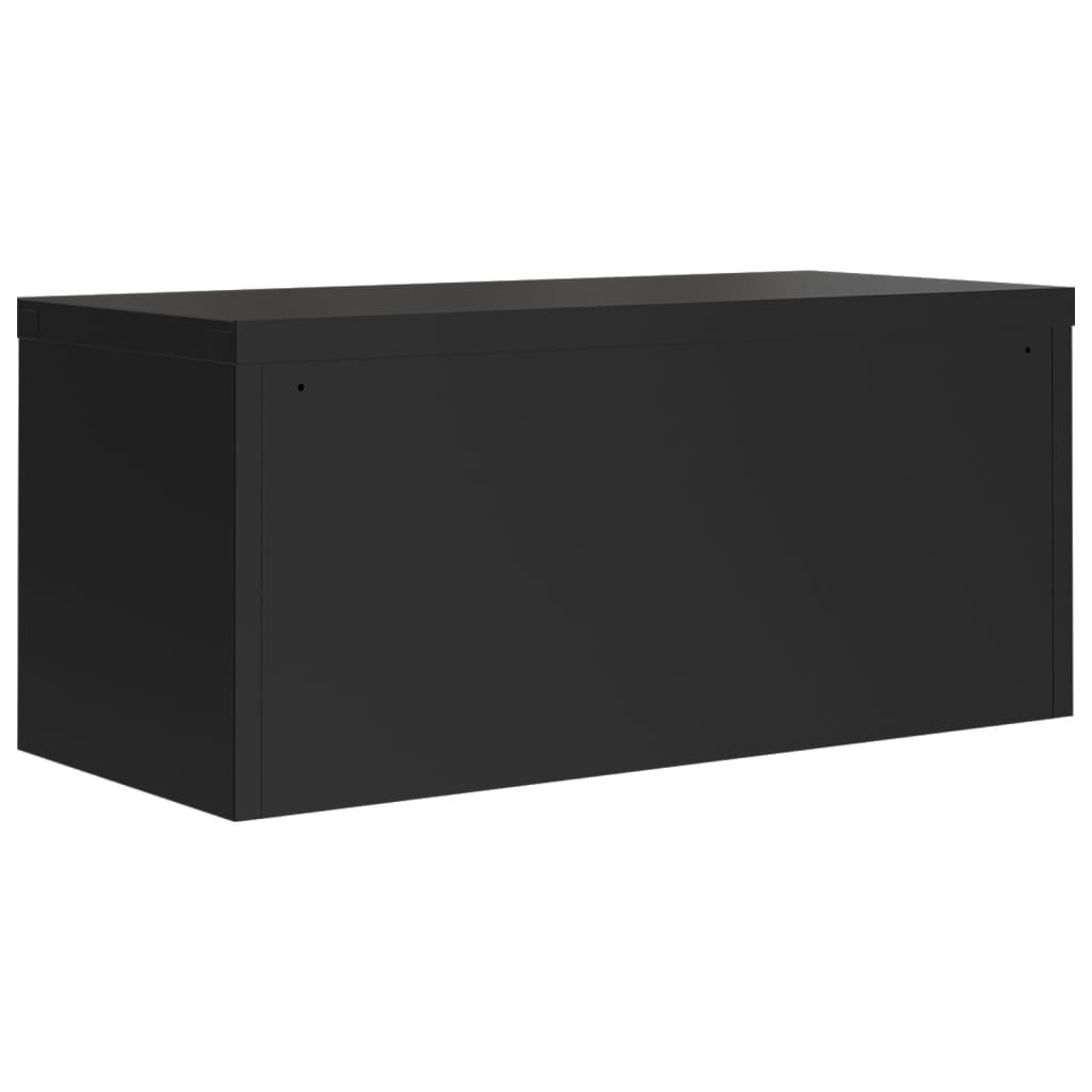vidaXL Αρχειοθήκη Μαύρη 90 x 40 x 220 εκ. Ατσάλινη