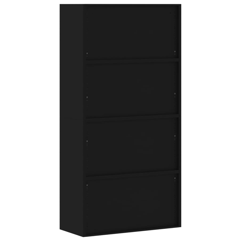 vidaXL Αρχειοθήκη Μαύρη 90 x 40 x 220 εκ. Ατσάλινη