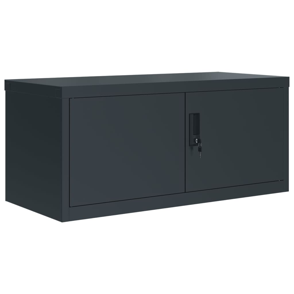 vidaXL Αρχειοθήκη Ανθρακί 90 x 40 x 220 εκ. Ατσάλινη