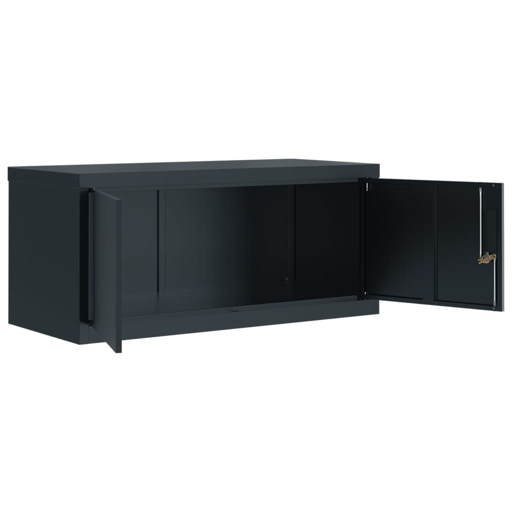 vidaXL Αρχειοθήκη Ανθρακί 90 x 40 x 220 εκ. Ατσάλινη