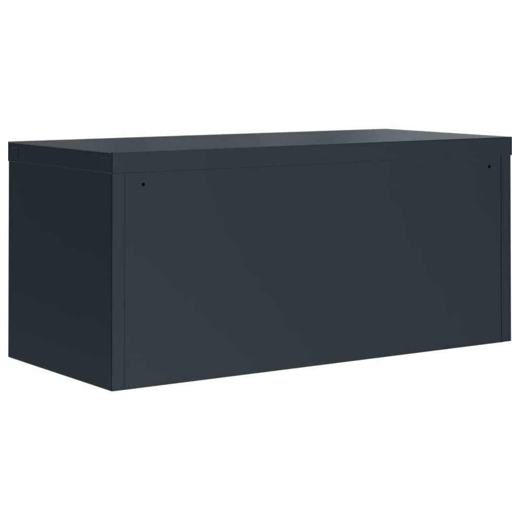 vidaXL Αρχειοθήκη Ανθρακί 90 x 40 x 220 εκ. Ατσάλινη