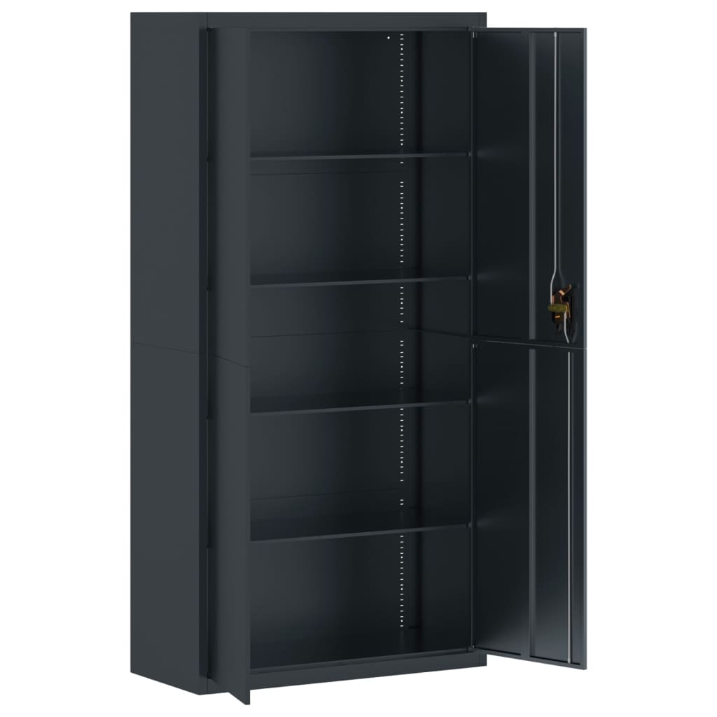vidaXL Αρχειοθήκη Ανθρακί 90 x 40 x 220 εκ. Ατσάλινη