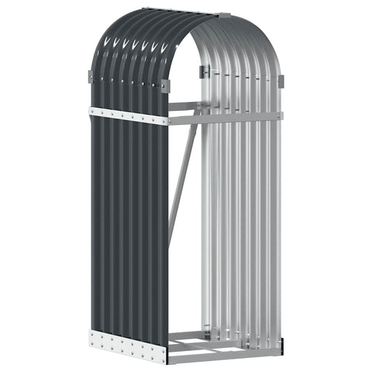 vidaXL Θήκη Κορμών Ανθρακί 40x45x100 εκ. από Γαλβανισμένο Ατσάλι