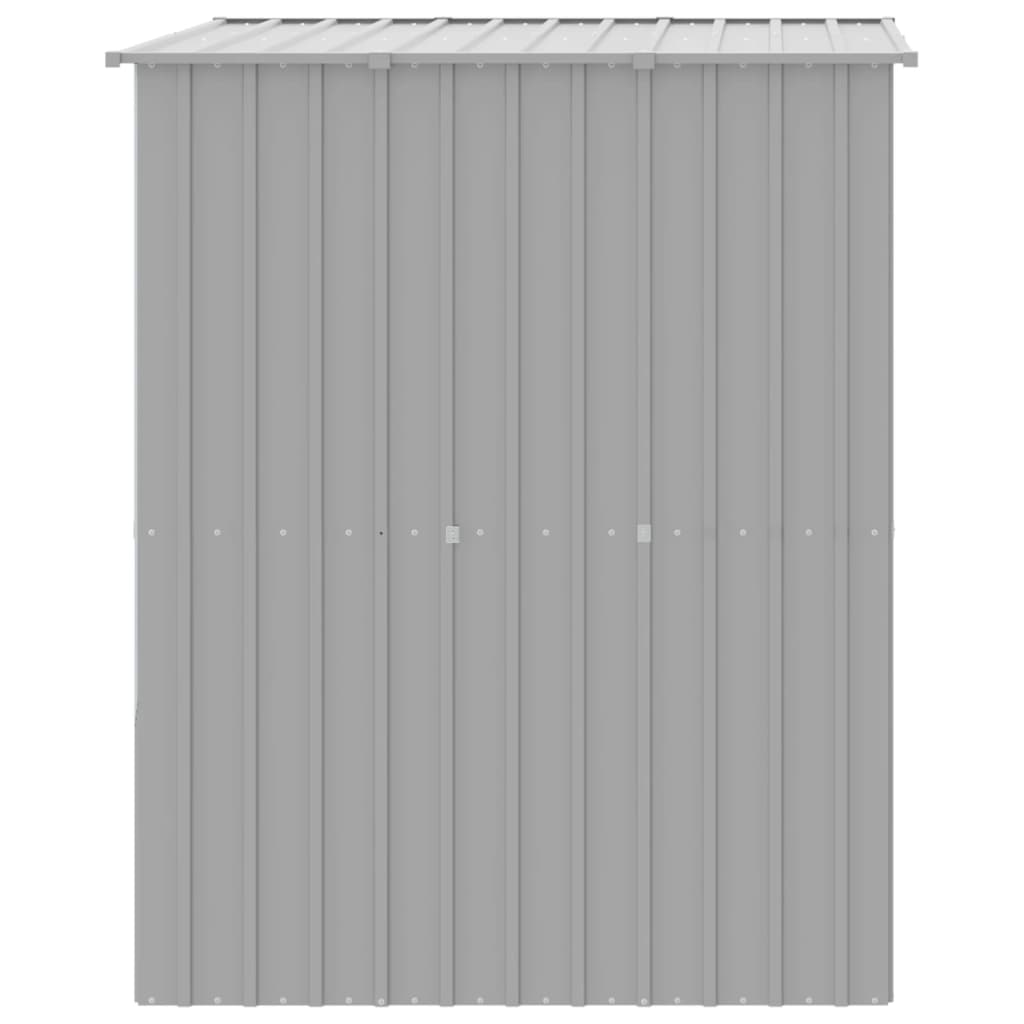 vidaXL Σπιτάκι Σκύλου με Οροφή Αν. Γκρι 165x153x181 εκ Γαλβαν. Χάλυβας