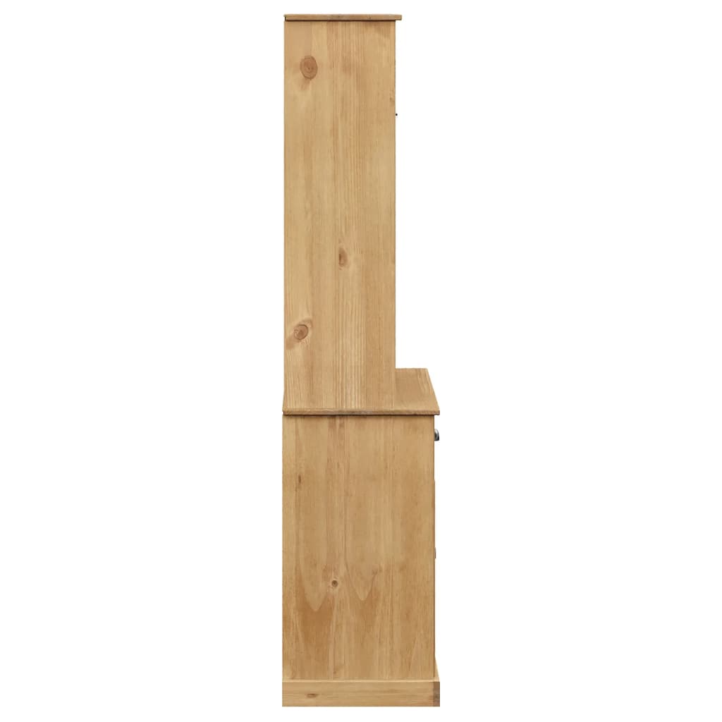 vidaXL Βιτρίνα VIGO 78 x 40 x 175 εκ. από Μασίφ Ξύλο Πεύκου