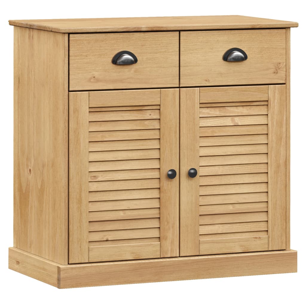 vidaXL Βιτρίνα VIGO 78 x 40 x 175 εκ. από Μασίφ Ξύλο Πεύκου