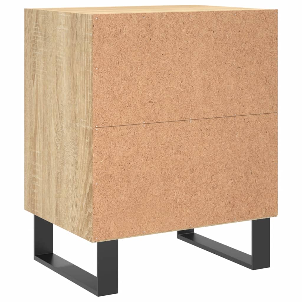 vidaXL Κομοδίνα 2 τεμ. Sonoma Δρυς 40x30x50 εκ. από Επεξεργασμένο Ξύλο