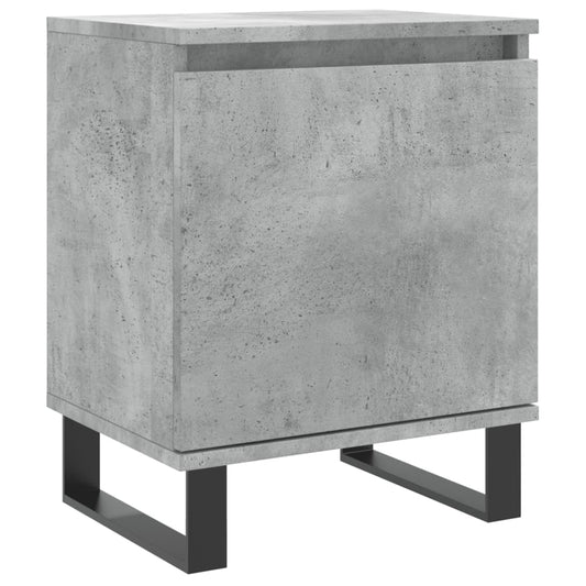 vidaXL Κομοδίνο Γκρι Σκυρ. 40x30x50 εκ. από Επεξεργασμένο Ξύλο