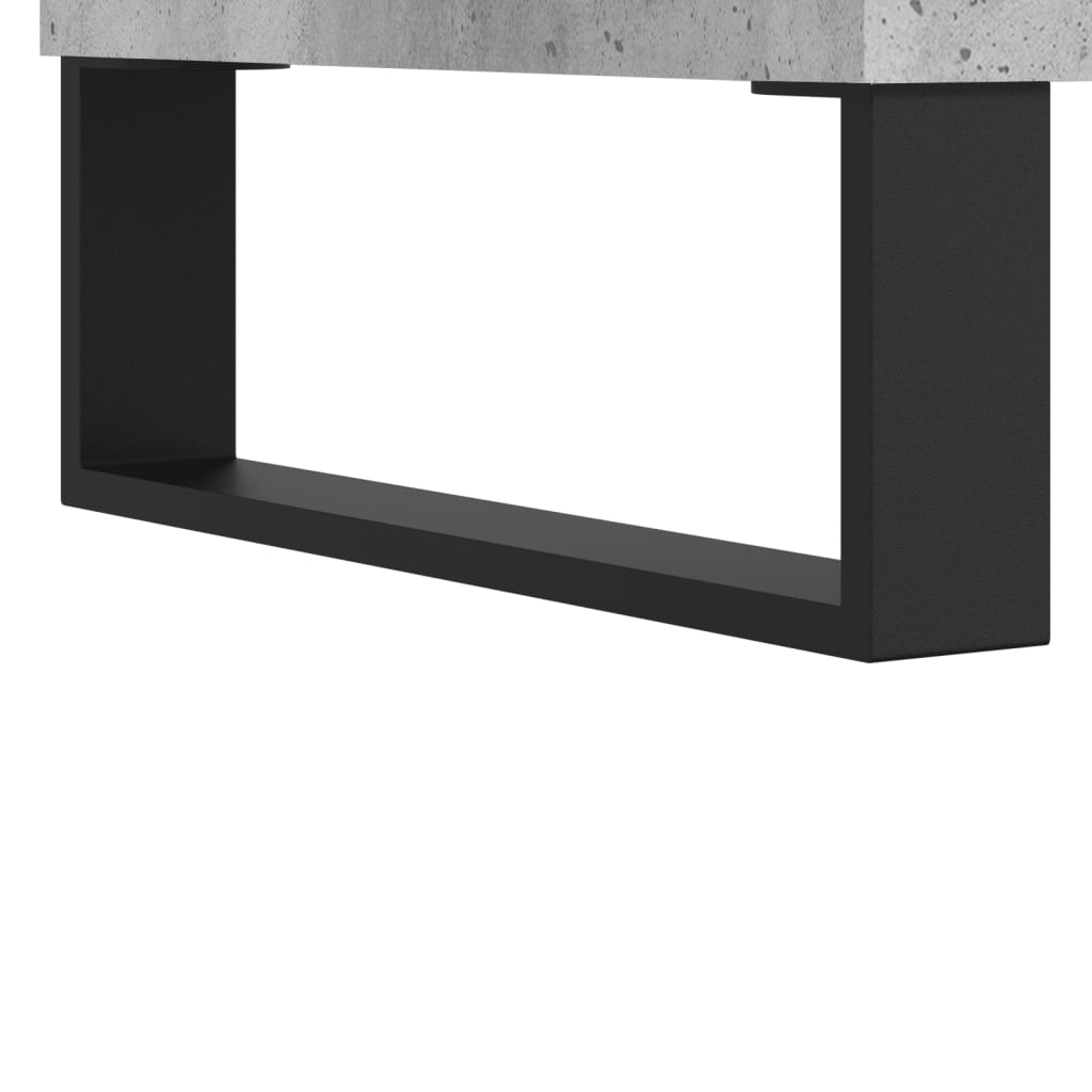 vidaXL Κομοδίνο Γκρι Σκυρ. 40x30x50 εκ. από Επεξεργασμένο Ξύλο