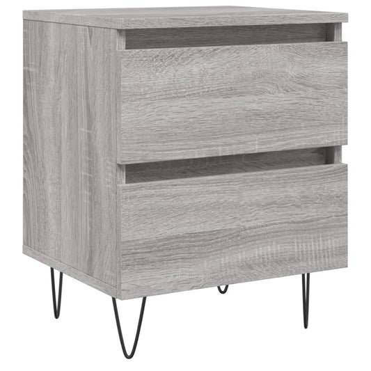 vidaXL Κομοδίνο Γκρι Sonoma 40 x 35 x 50 εκ. από Επεξεργασμένο Ξύλο