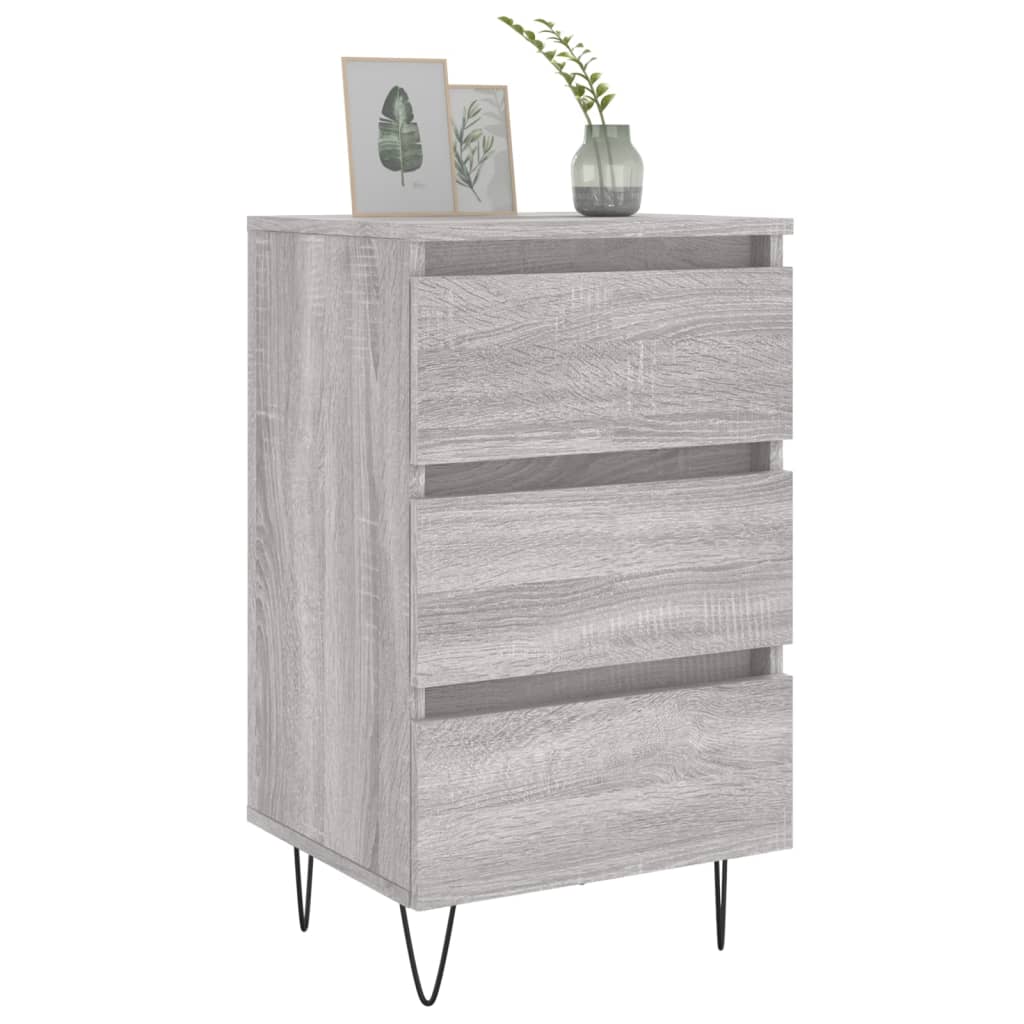 vidaXL Κομοδίνο Γκρι Sonoma 40 x 35 x 69 εκ. από Επεξεργασμένο Ξύλο
