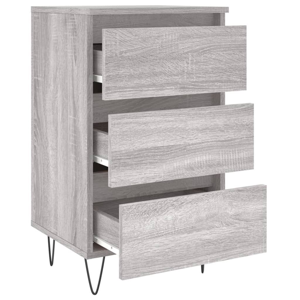vidaXL Κομοδίνο Γκρι Sonoma 40 x 35 x 69 εκ. από Επεξεργασμένο Ξύλο