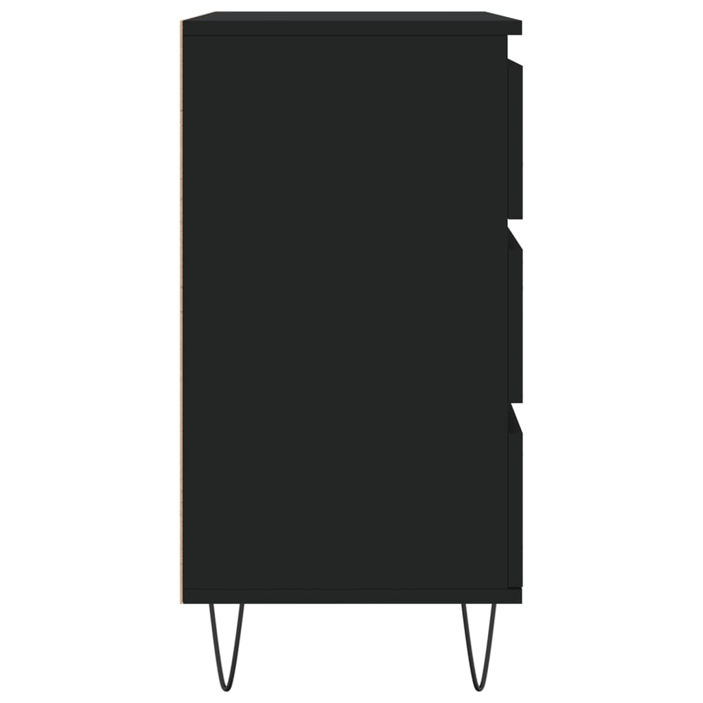 vidaXL Ντουλάπι Μαύρο 60x35x70 εκ. από Επεξεργασμένο Ξύλο