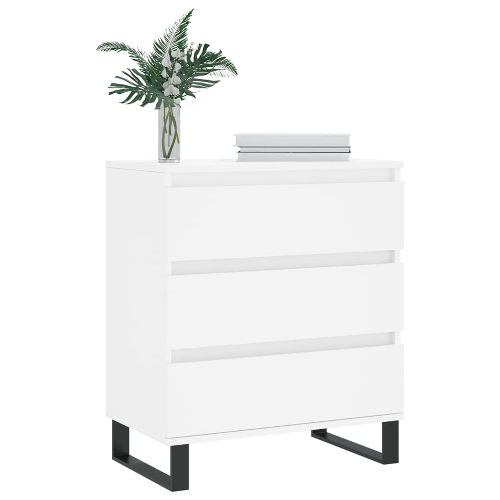 vidaXL Συρταριέρα Λευκή 60 x 35 x 70 εκ. από Επεξεργασμένο Ξύλο