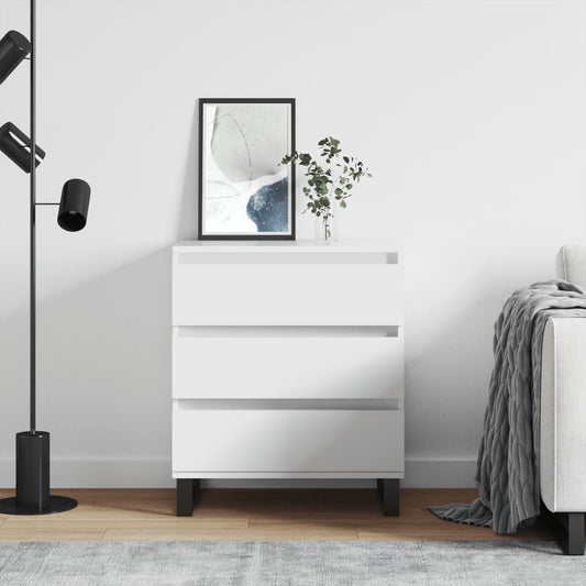 vidaXL Συρταριέρα Λευκή 60 x 35 x 70 εκ. από Επεξεργασμένο Ξύλο