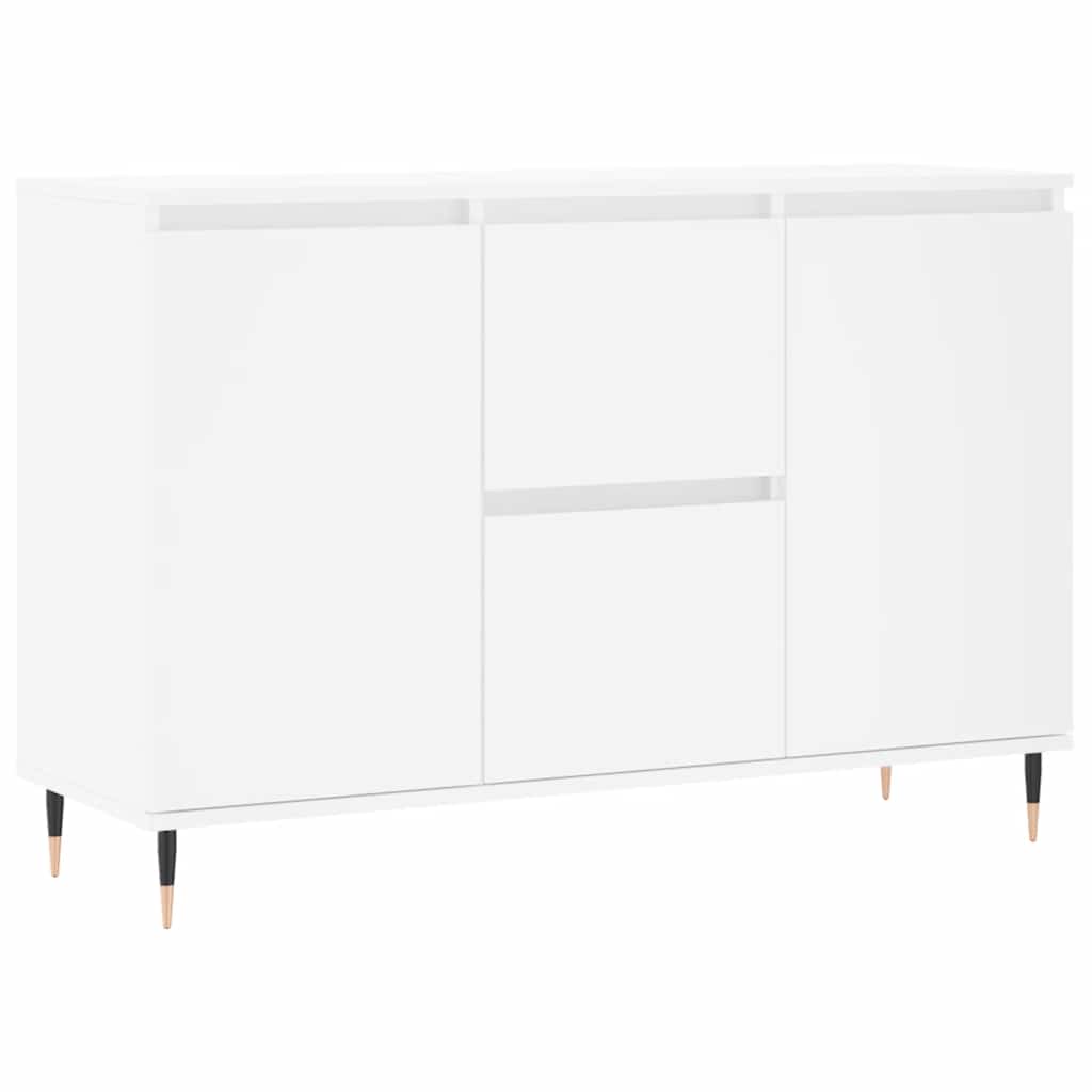 vidaXL Μπουφές Λευκός 101,5 x 35 x 70 εκ. από Επεξεργασμένο Ξύλο