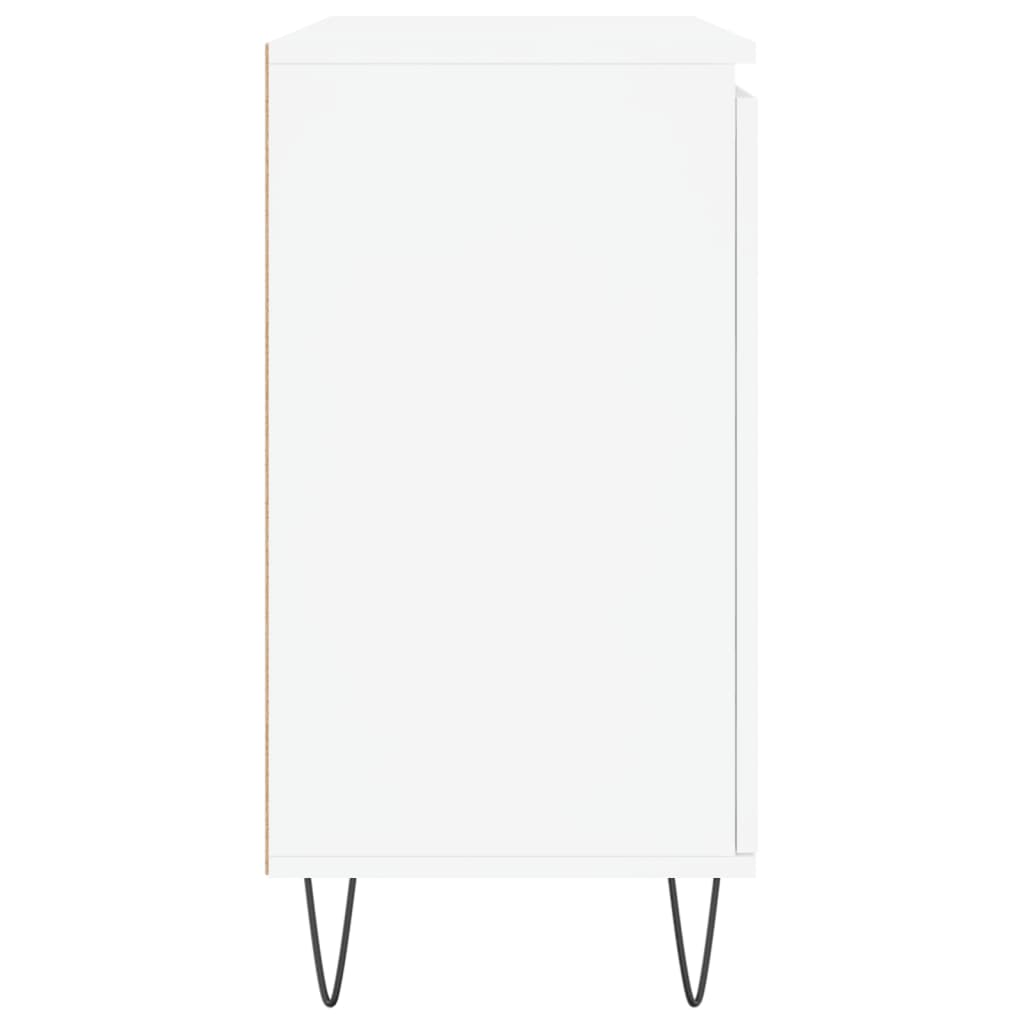 vidaXL Μπουφές Λευκός 101,5 x 35 x 70 εκ. από Επεξεργασμένο Ξύλο