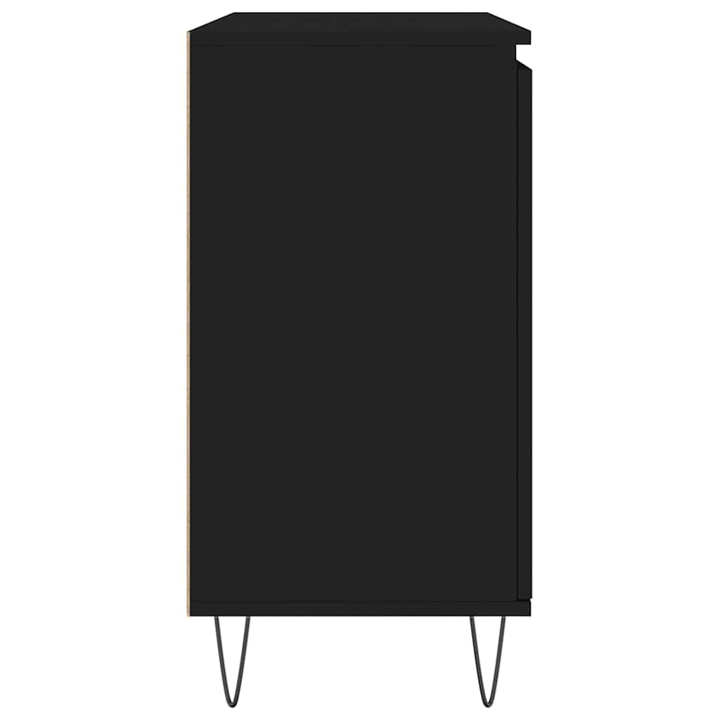 vidaXL Μπουφές Μαύρος 101,5 x 35 x 70 εκ. από Επεξεργασμένο Ξύλο