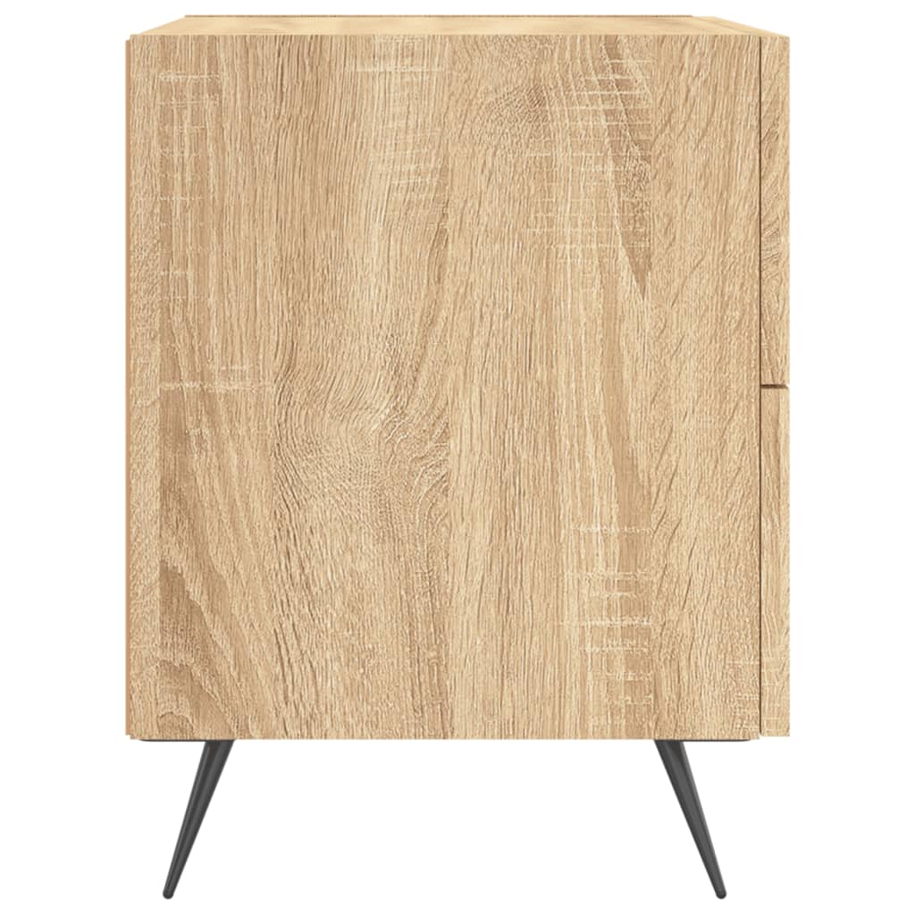 vidaXL Κομοδίνα 2 τεμ. Sonoma Δρυς 40 x 35 x 47,5 εκ. Επεξεργ. Ξύλο