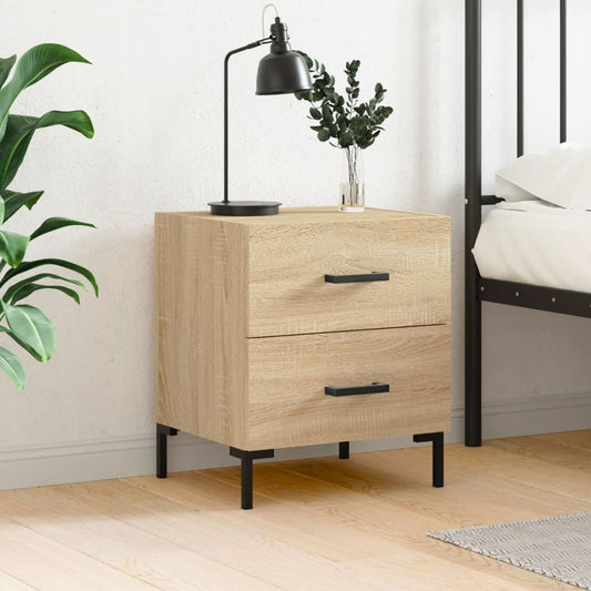 vidaXL Κομοδίνο Sonoma Δρυς 40 x 35 x 47,5 εκ. από Επεξεργασμένο Ξύλο