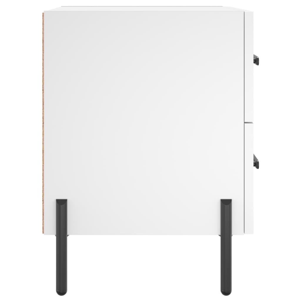 vidaXL Κομοδίνο Λευκό 40 x 35 x 47,5 εκ. από Επεξεργασμένο Ξύλο