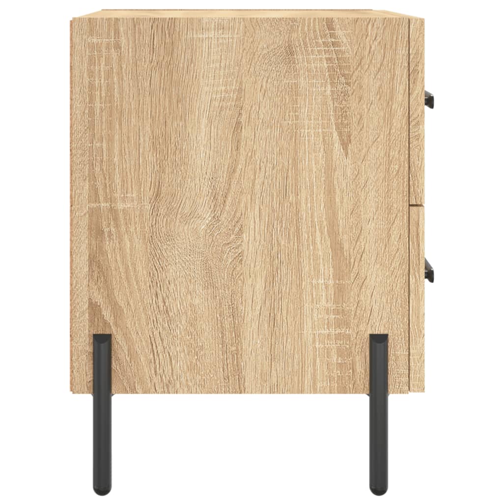 vidaXL Κομοδίνα 2 τεμ. Sonoma Δρυς 40 x 35 x 47,5 εκ. Επεξεργ. Ξύλο