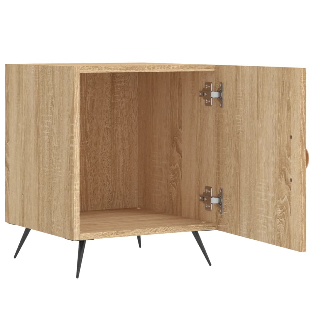 vidaXL Κομοδίνο Sonoma Δρυς 40 x 40 x 50 εκ. από Επεξεργασμένο Ξύλο