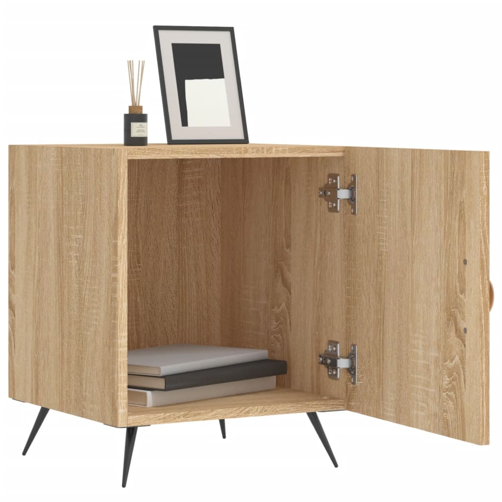vidaXL Κομοδίνο Sonoma Δρυς 40 x 40 x 50 εκ. από Επεξεργασμένο Ξύλο