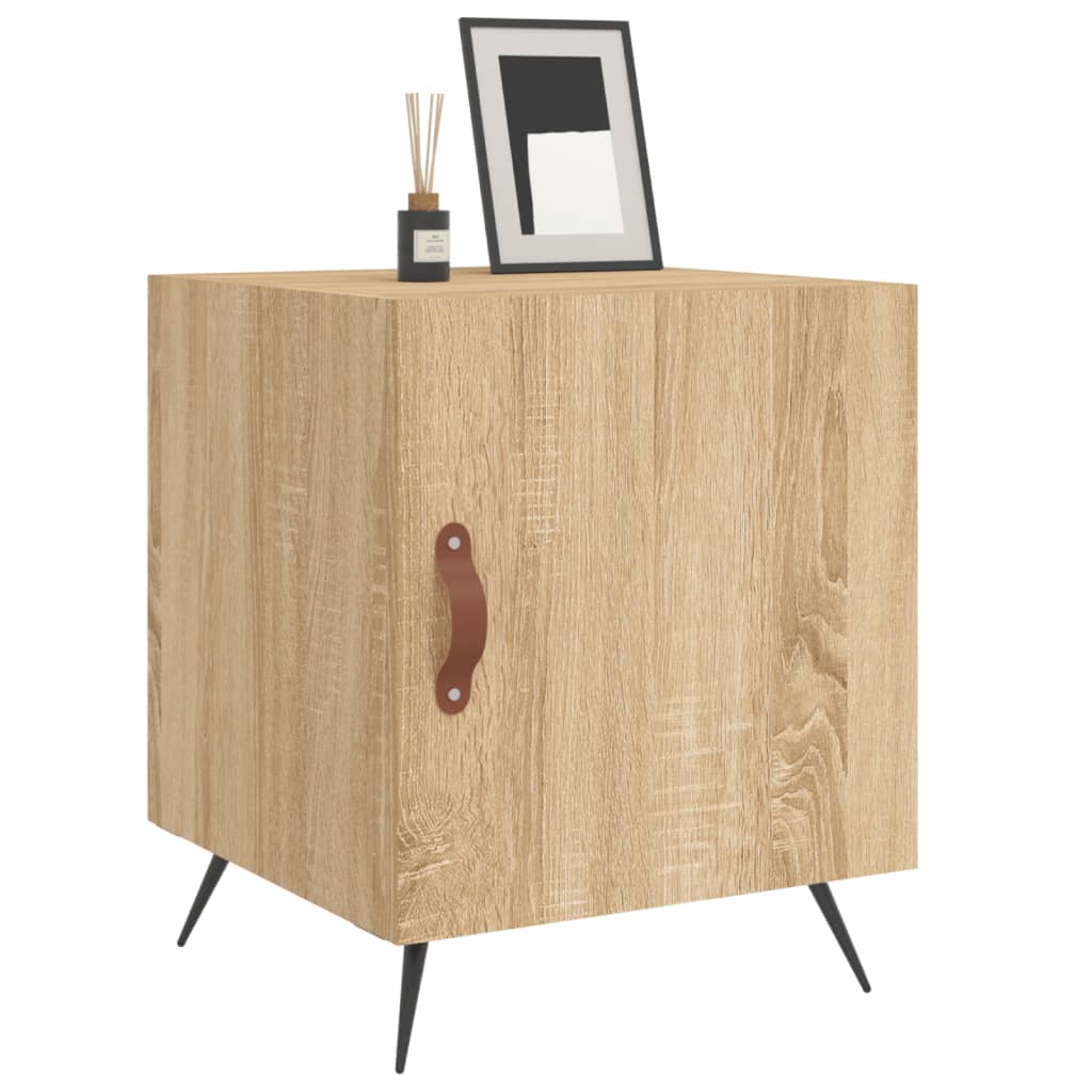 vidaXL Κομοδίνο Sonoma Δρυς 40 x 40 x 50 εκ. από Επεξεργασμένο Ξύλο