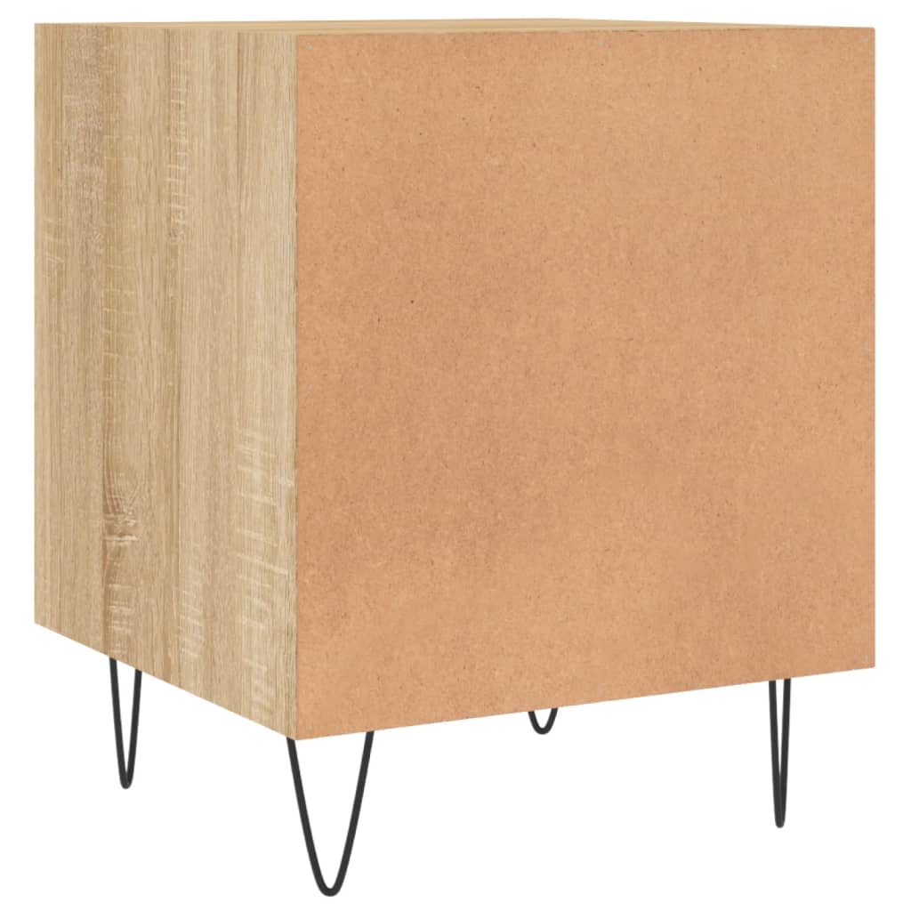 vidaXL Κομοδίνο Sonoma Δρυς 40 x 40 x 50 εκ. από Επεξεργασμένο Ξύλο