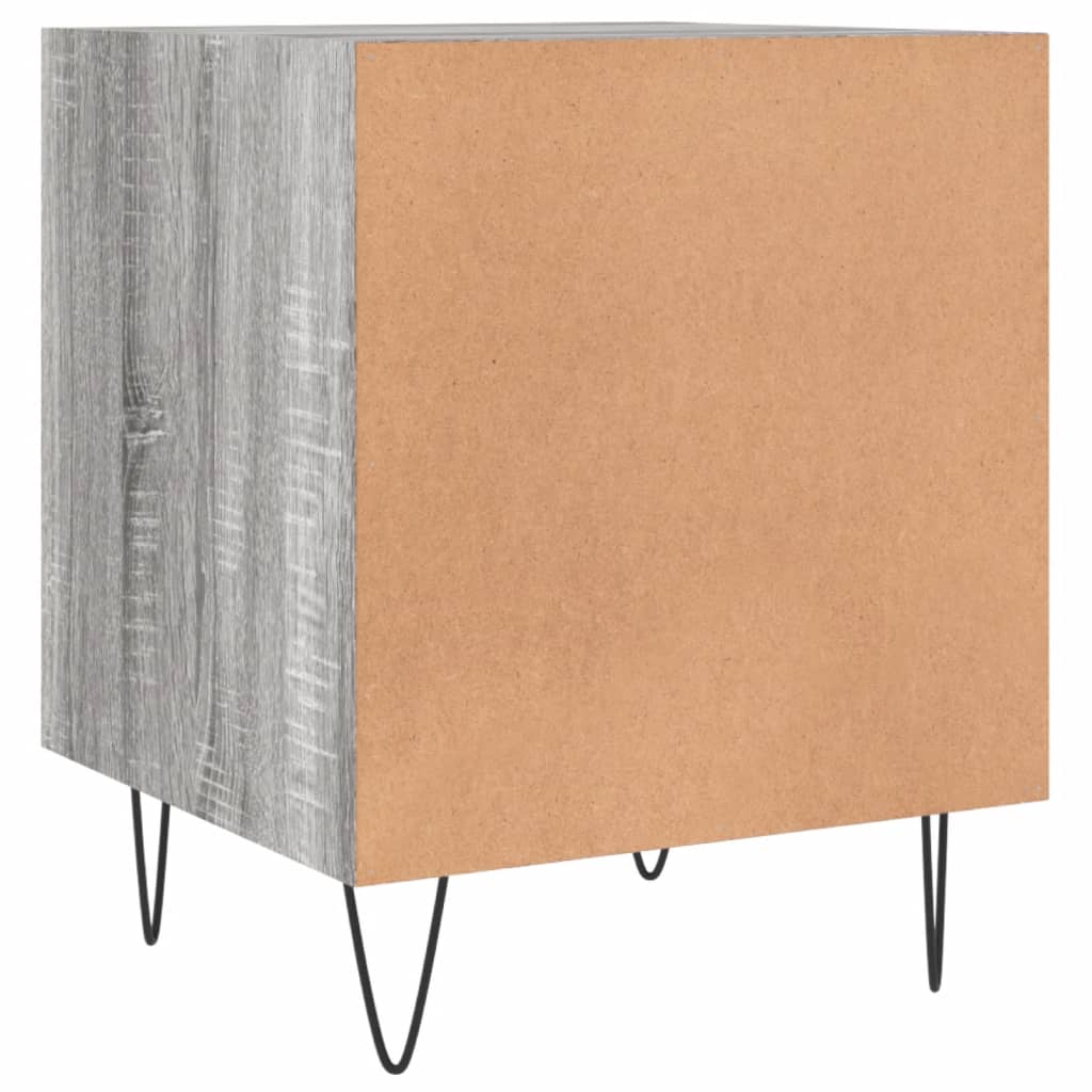 vidaXL Κομοδίνο Γκρι Sonoma 40 x 40 x 50 εκ. από Επεξεργασμένο Ξύλο