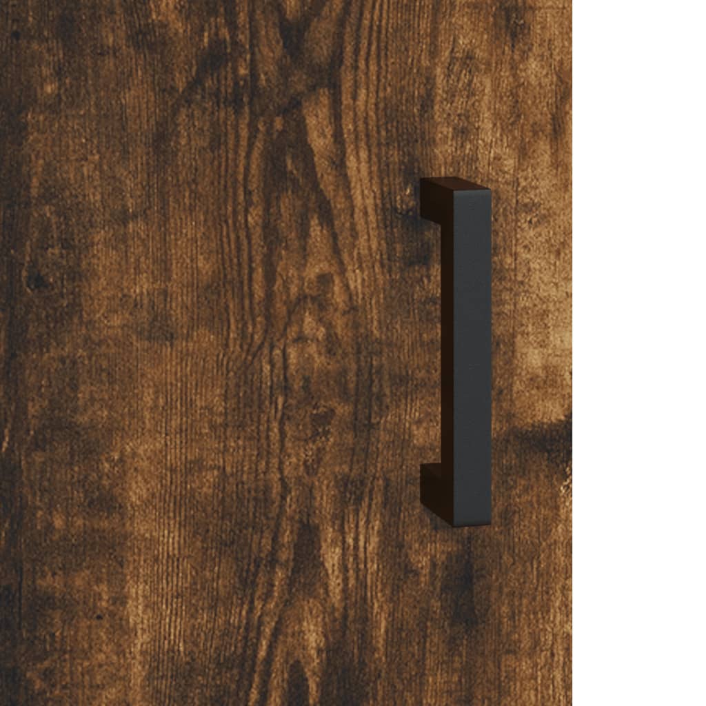 vidaXL Κομοδίνο Καπνιστή Δρυς 40 x 40 x 50 εκ. από Επεξεργασμένο Ξύλο