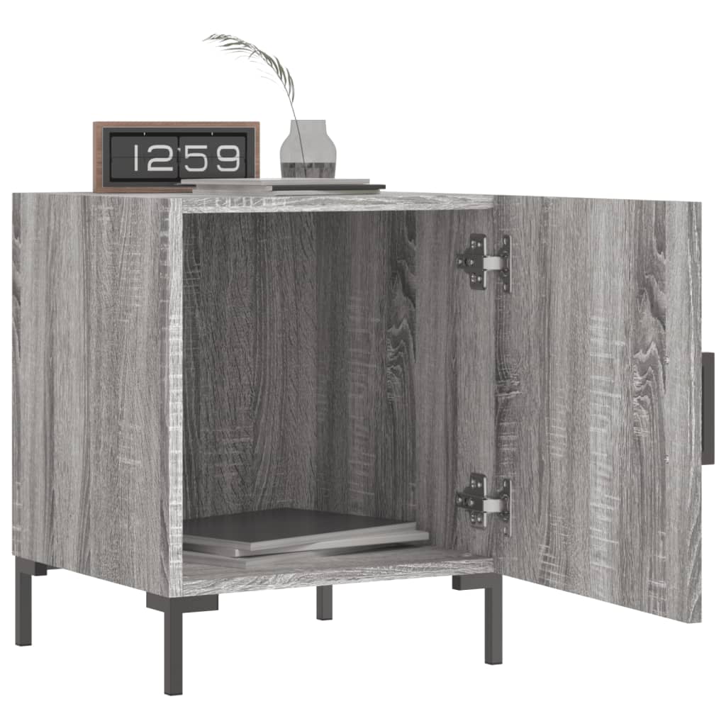 vidaXL Κομοδίνο Γκρι Sonoma 40 x 40 x 50 εκ. από Επεξεργασμένο Ξύλο