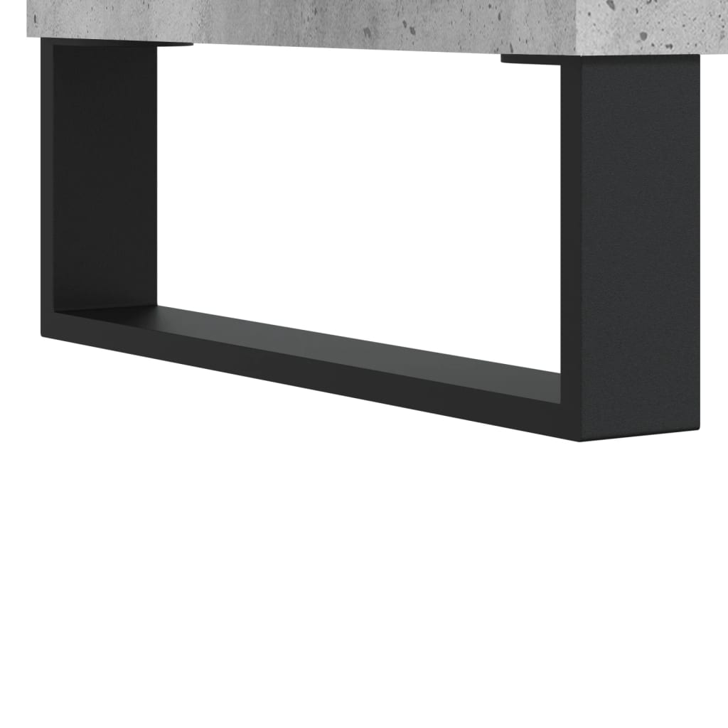 vidaXL Κομοδίνα 2 τεμ. Γκρι Σκυροδέμ. 40 x 40 x 50 από Επεξεργ. Ξύλο
