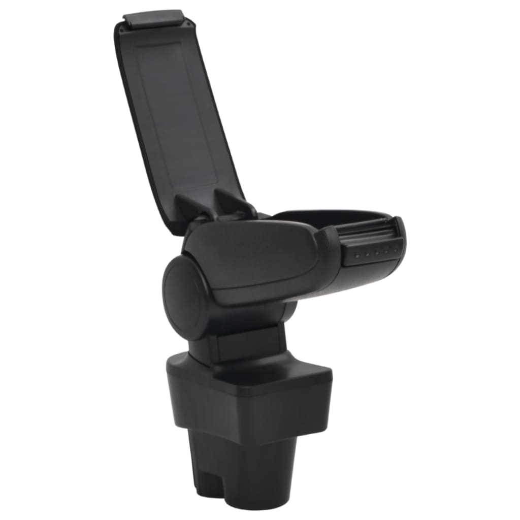 vidaXL Τεμπέλης Αυτοκινήτου Μαύρος 12 x 36 x (33,5-48) εκ. από ABS