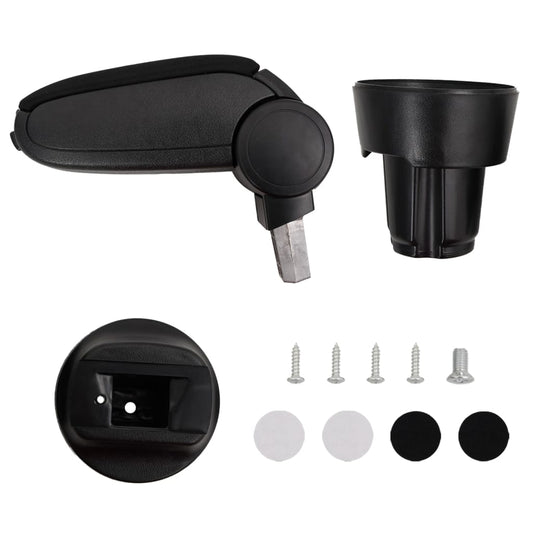 vidaXL Τεμπέλης Αυτοκινήτου Μαύρος 13 x 33 x (33-49) εκ. από ABS