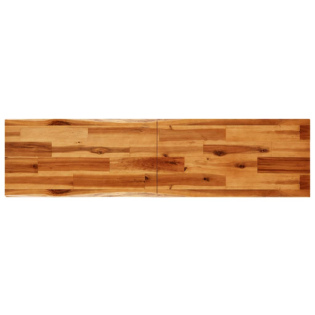 vidaXL Τραπέζι Κονσόλα με Live Edge 140x40x80 εκ. Μασίφ Ξύλο Ακακίας