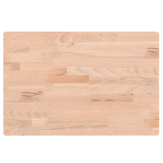 vidaXL Επιφάνεια Τραπεζιού Ορθογώνια 60x40x1,5 εκ. Μασίφ Ξύλο Οξιάς
