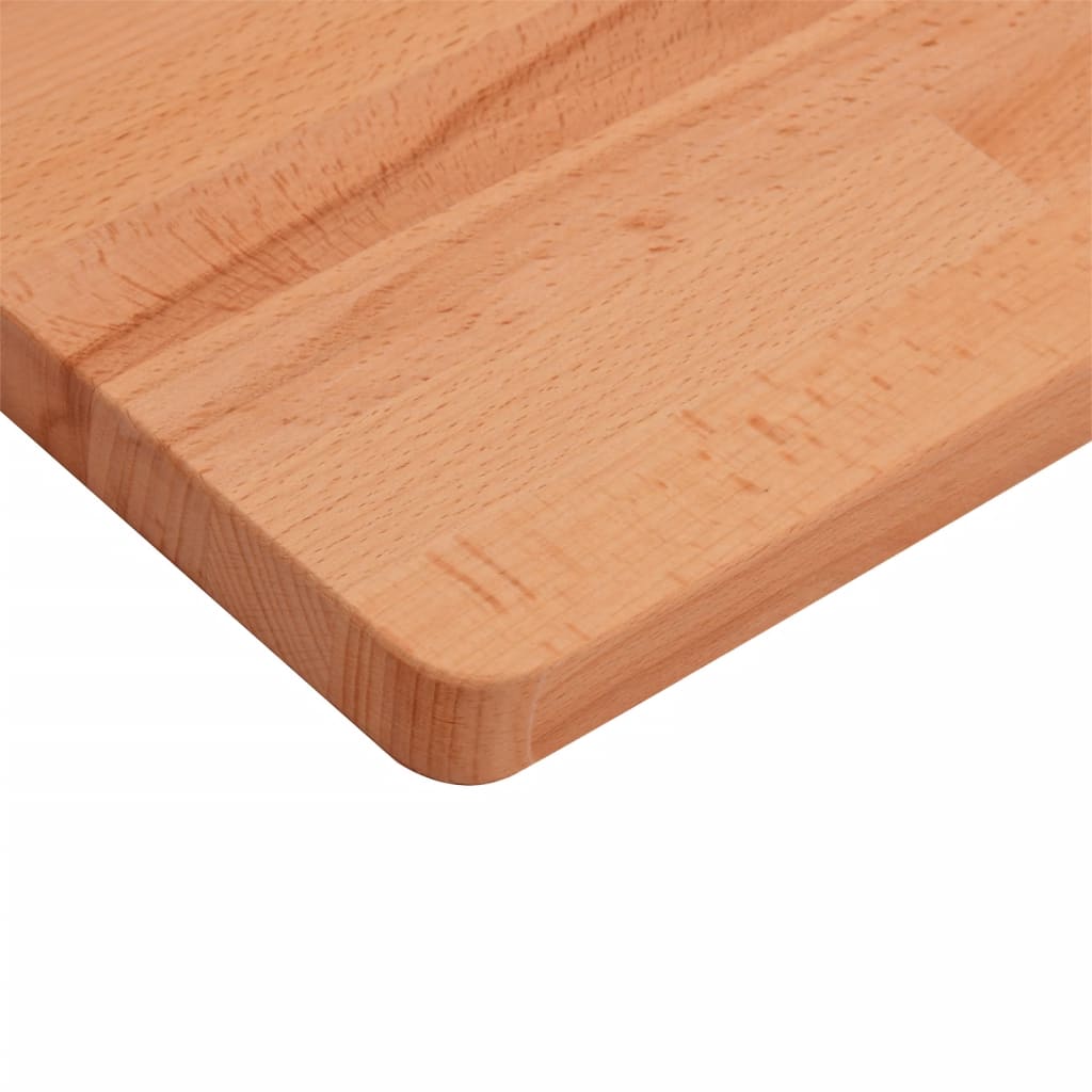 vidaXL Επιφάνεια Τραπεζιού Ορθογώνια 80x40x1,5 εκ. Μασίφ Ξύλο Οξιάς