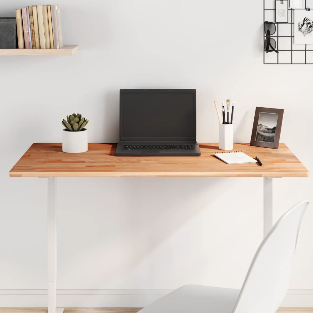 vidaXL Επιφάνεια Τραπεζιού Ορθογώνια 100x60x1,5 εκ. Μασίφ Ξύλο Οξιάς