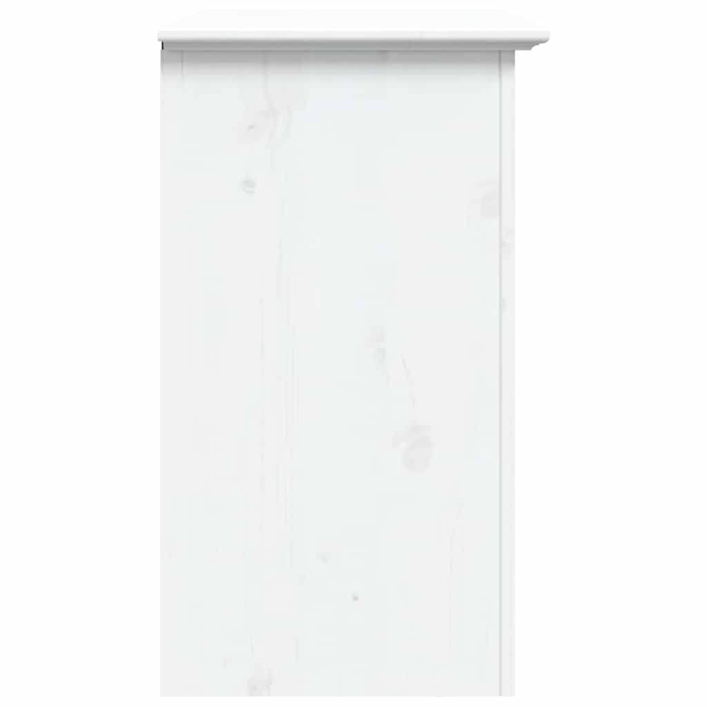 vidaXL Κομοδίνο BODO Λευκό 53 x 38,5 x 67 εκ. από Μασίφ Ξύλο Πεύκου