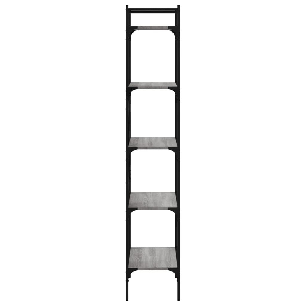 vidaXL Βιβλιοθήκη 5 Επιπέδων Γκρι Sonoma 56x31,5x174 εκ. Επεξ. Ξύλο